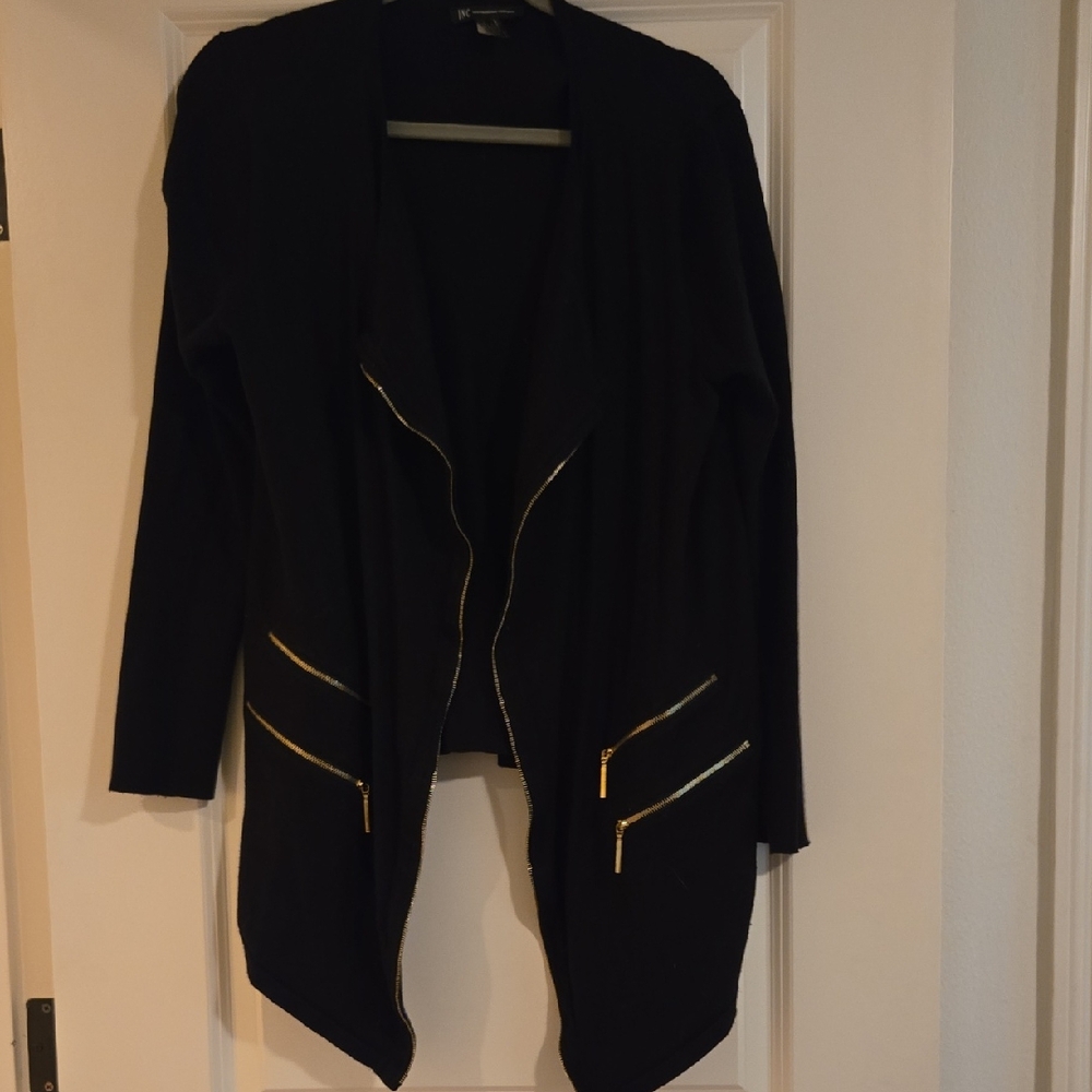 INC Sweater -Faux Zipper